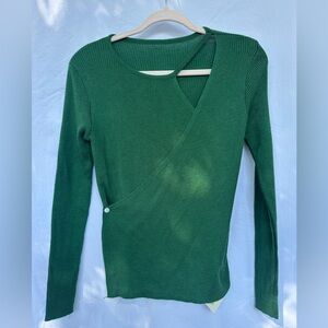 J.ING Forest Green Knit Top